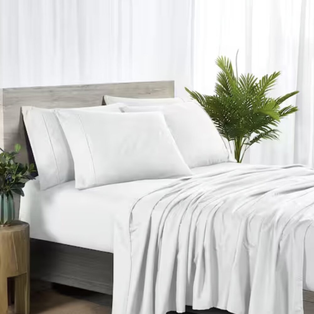 Bibb Home 2000 Thread Count 4-Piece Bamboo Sheet Set